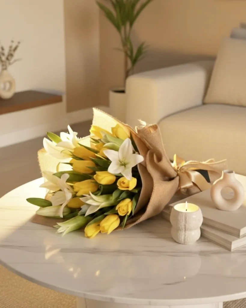 Así se siente recibir flores en casa. Pequeños detalles que iluminan el día 💛 #FloresConAlma.webp