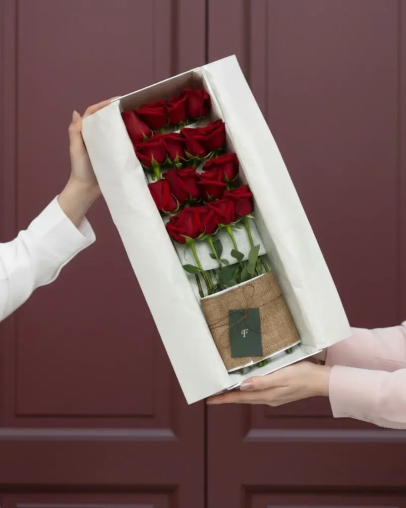 Caja de Rosas Rojas