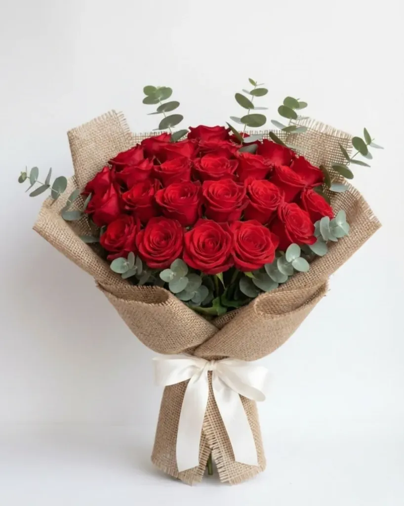 Bouquet de rosas rojas