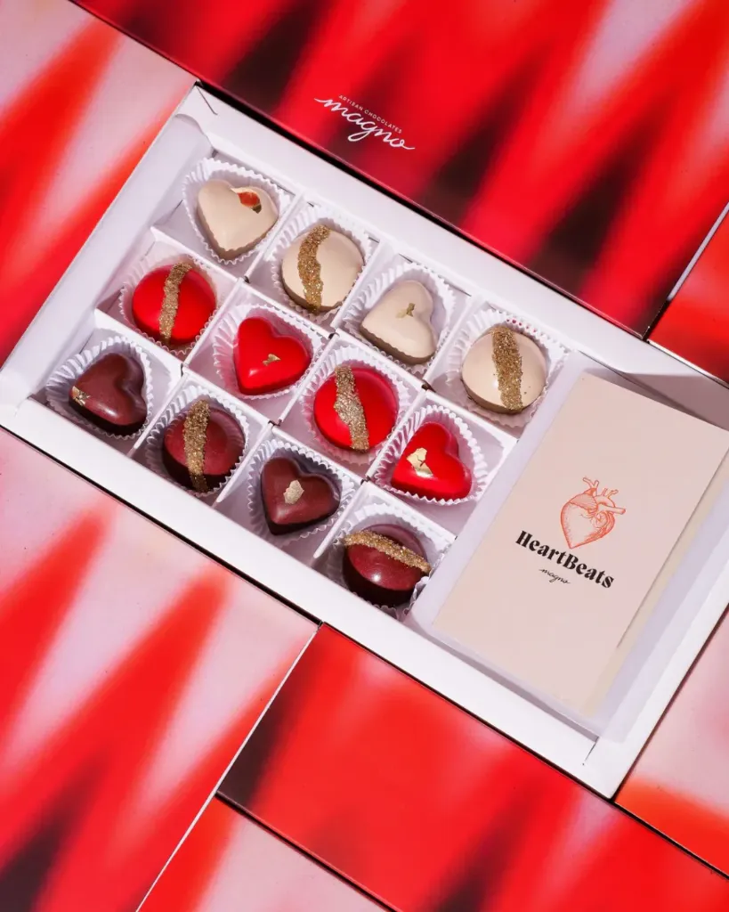 Caja Chocolates HeartBeats x12
